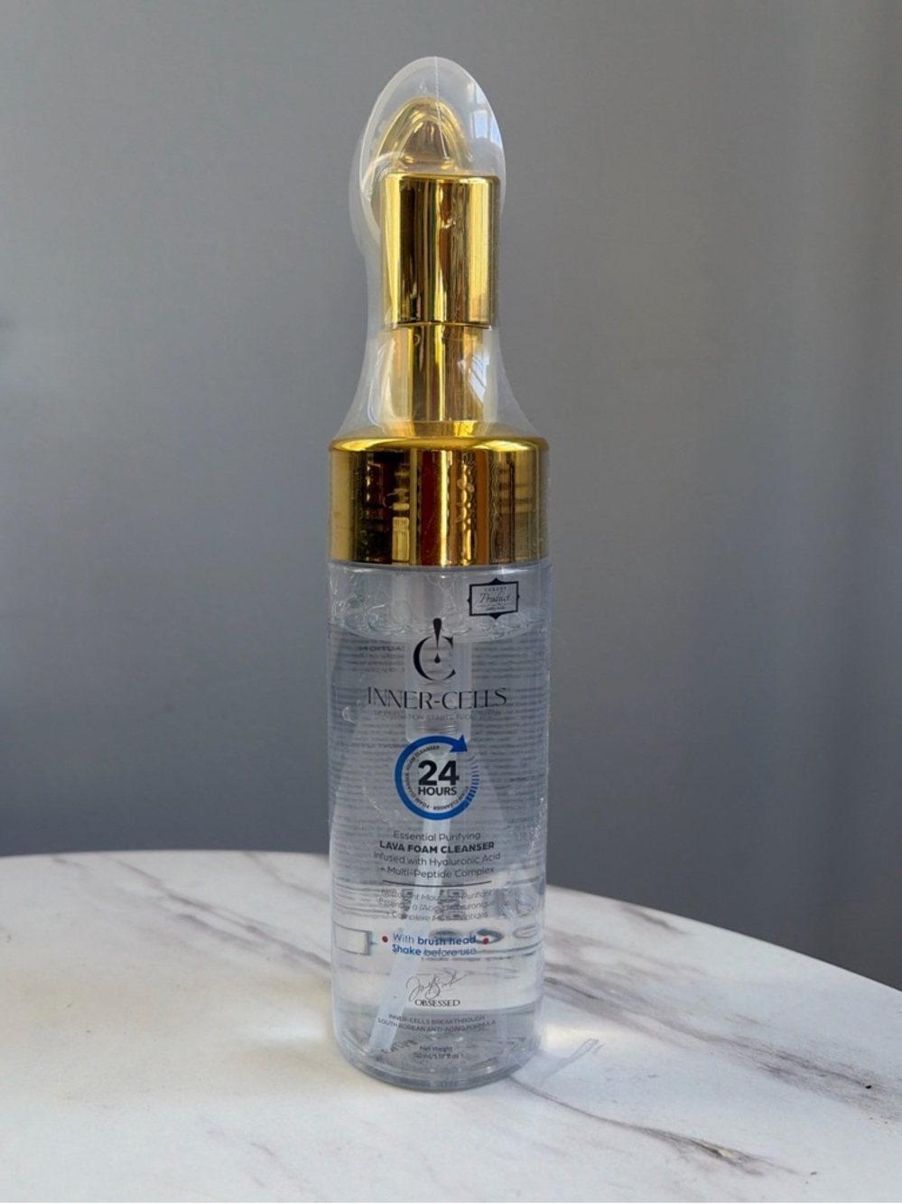 INNER-CELLS Clear Foam Cleanser 24h Purifying Facial peptide Cleanser 150ml